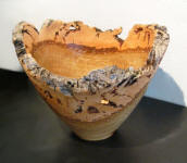 Turned wood bowl, by Artist Richard Horton