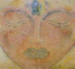Acrylic Painting, "Buddha" by Artist Tina Masciocchi