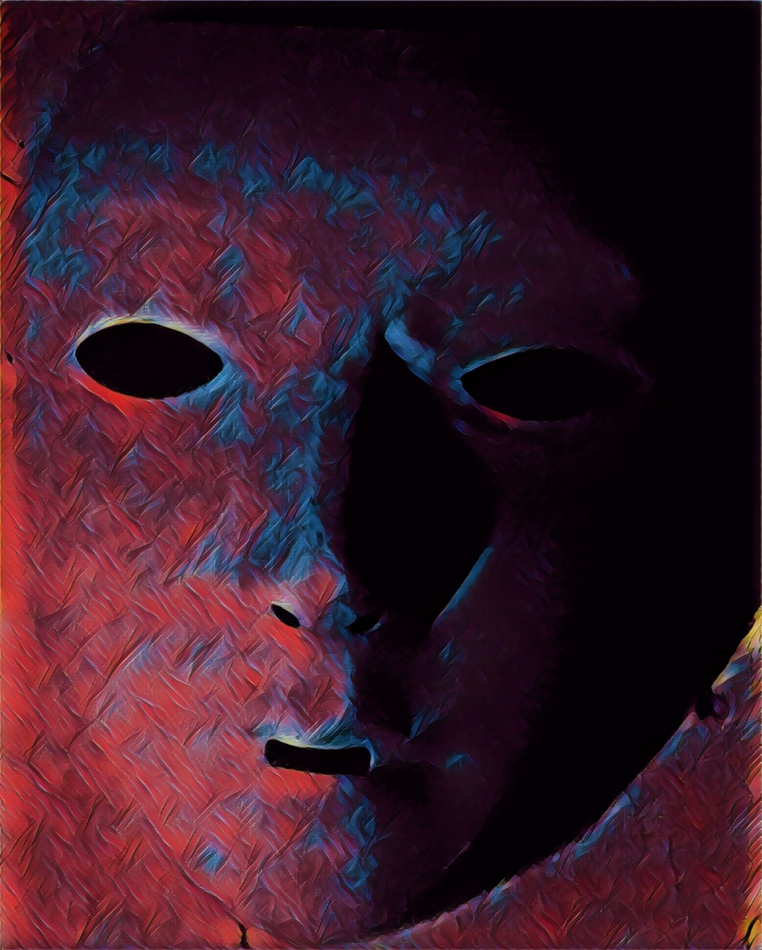 Mask in the Mirror - Bluzar Blue